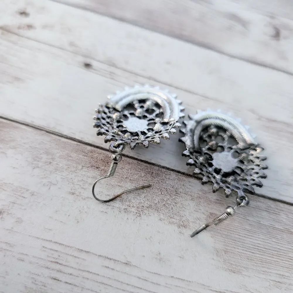 Vintage Earrings Dangle Drop Earrings Unusual - Some Condition Issues